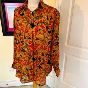 80’s style ladies button down shirt - size Small (EUR 34)